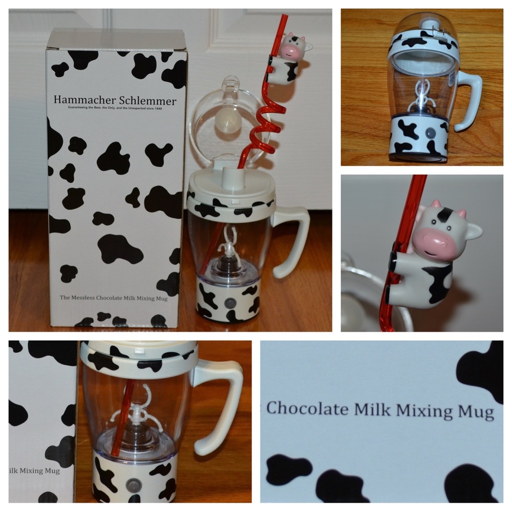 Hammacher Schlemmer Messless Chocolate Milk Mixing Mug